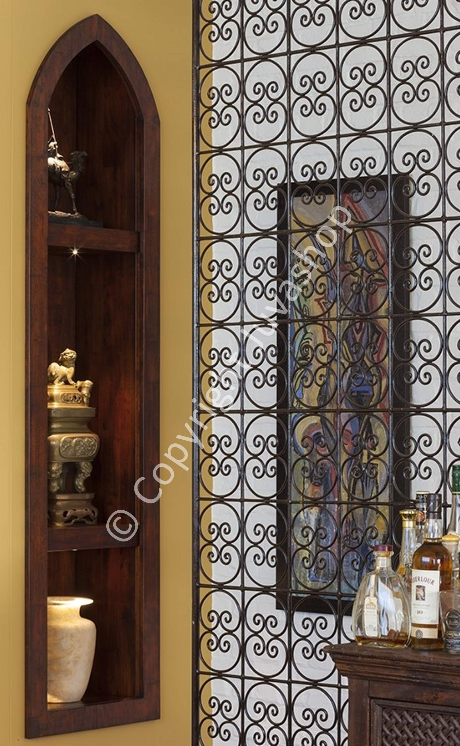 grille-marocaine-decorative-interieur-fer-forge 2